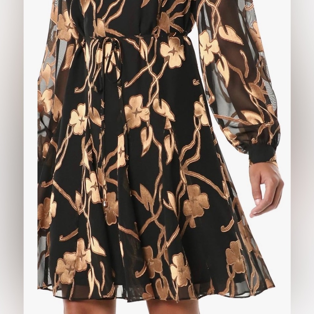 TOMMY HILFIGER Black Long Sleeved Dress 4 - Picture 2 of 12